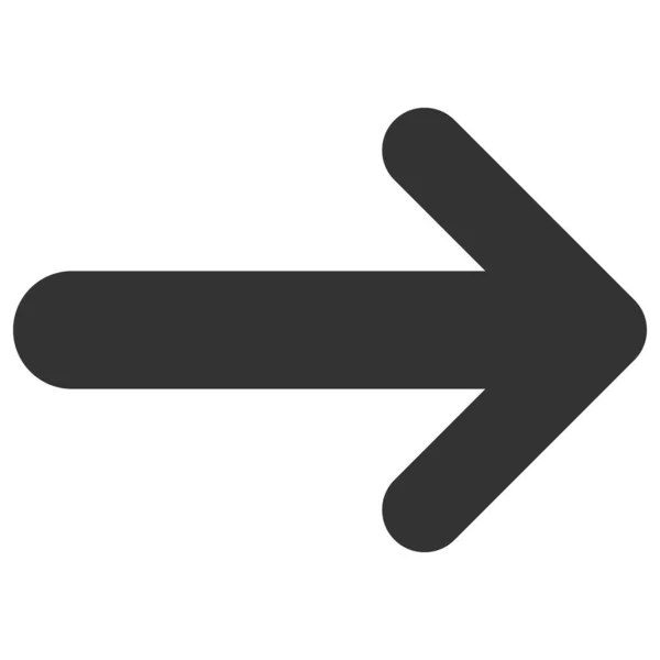 Raster Arrow Ilustração de ícone plana direita — Fotografia de Stock