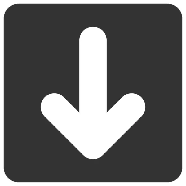 Raster Down Cursor flache Icon Illustration — Stockfoto