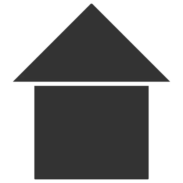Raster House Flat Icon Afbeelding — Stockfoto