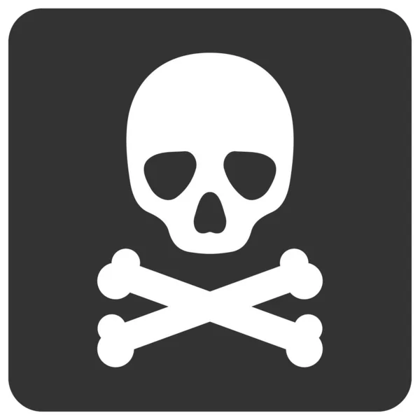 Raster Death Box Flat Icon Image — Stock Photo, Image