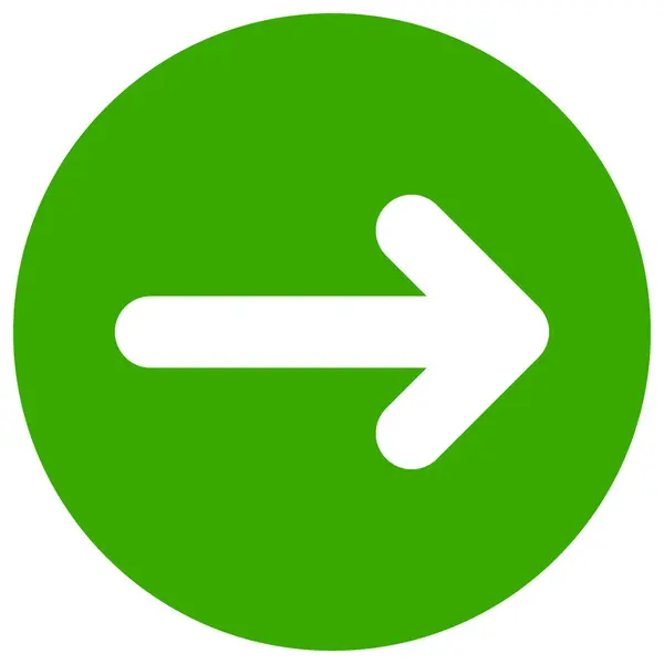 Raster Right Direction Flat Icon Afbeelding — Stockfoto