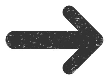 Ok Sağ Çizilmiş Simge Vektörü