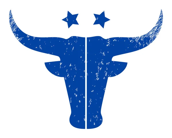 American Beef Logo Scratched Icon Symbol — стоковий вектор