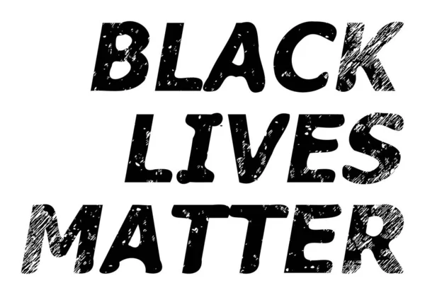 Black Lives Matter Grunge Icon Image — Stock Vector