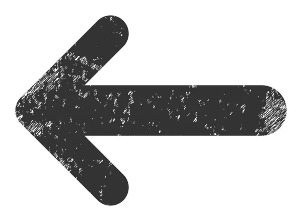 Flèche gauche Grunge Icône Symbole — Image vectorielle