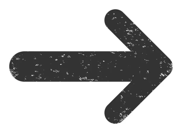 Flèche droite Icône rayée vecteur — Image vectorielle