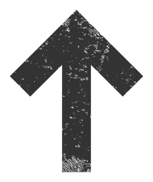 W górę kierunku Arrow Scratched Icon Image — Wektor stockowy
