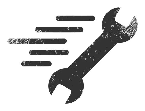 Snelle reparatie Grunge pictogram Afbeelding — Stockvector