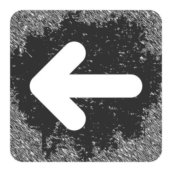 Illustration de l'icône Grunge du curseur gauche — Image vectorielle