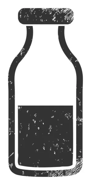 Water Bottle Grunge Icon Illustration — Stockvektor