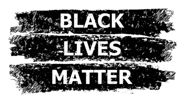 Black Lives Matter Grunge Icon Vector — Stock Vector