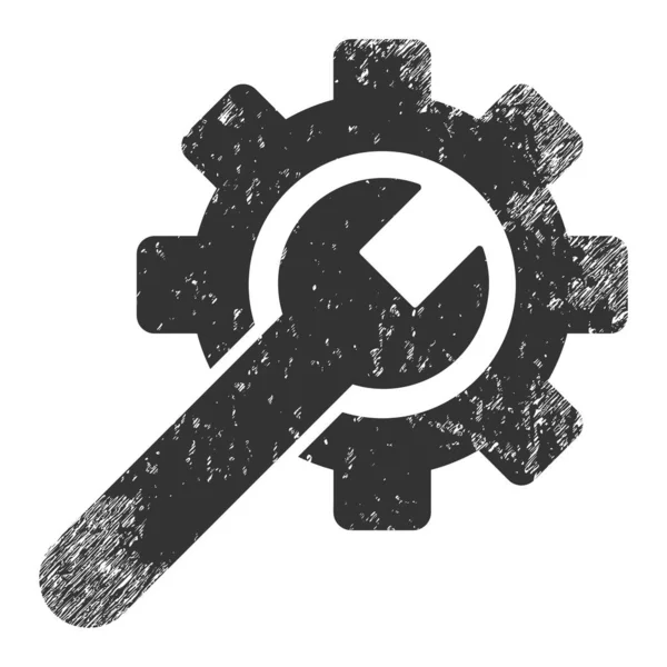 Herramienta de servicio Scratched Icon Image — Vector de stock