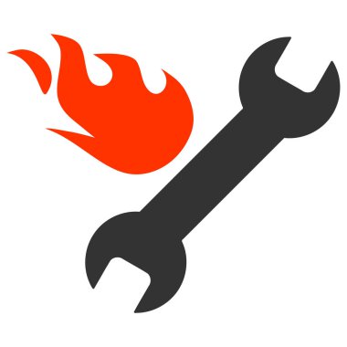 Vektör Hızlı Onarım Düz Simgesi Sembolü