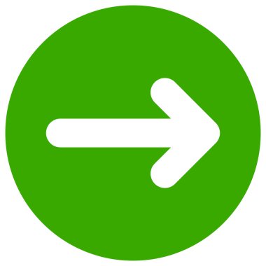 Vektör Sağ Yönlendirme Düz Simgesi