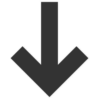 Vektör Aşağı Oku Düz Simge ResmiComment