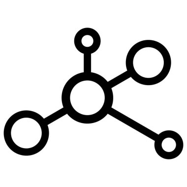 Vektör Bağlantısı Düz Simge Resmi