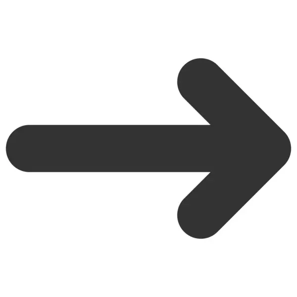 Vector Mover imagen plana derecha del icono — Archivo Imágenes Vectoriales