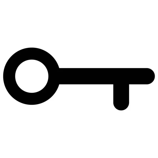 Simbolo dell'icona piatta chiave vettoriale — Vettoriale Stock