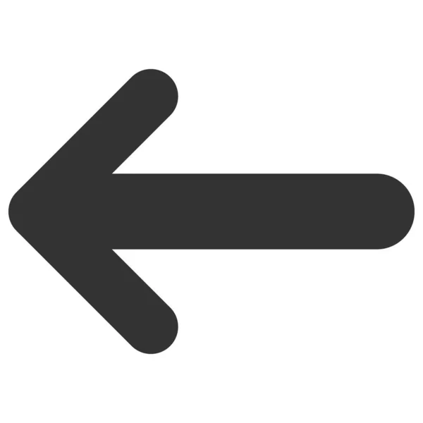 Vector pijl links platte pictogram Afbeelding — Stockvector