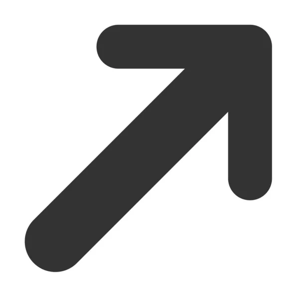 Vector pijl naar rechts Flat Icon Image — Stockvector