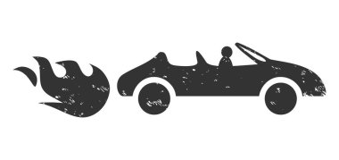 Cabriolet Rush Çizilmiş Simge Sembolü