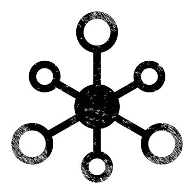 Ağ Grunge Simgesi Raster