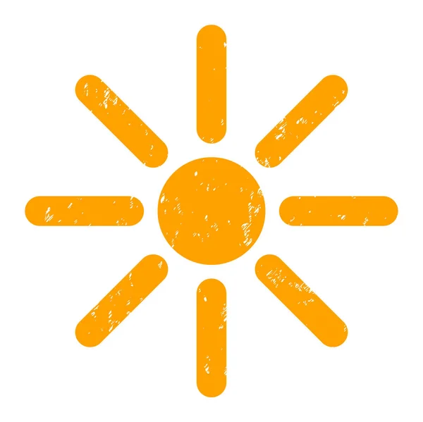 Sunshine Scratched Icon Symbol — Stock Photo, Image
