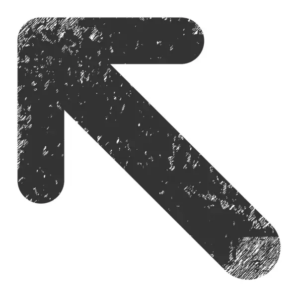 Arrow up Left Scratched Icon Raster — 스톡 사진