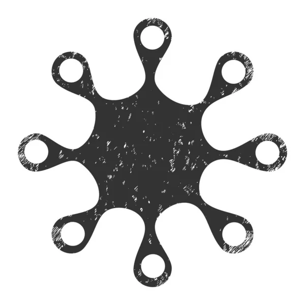 Axenic Microbe Grunge Icon Image — стокове фото