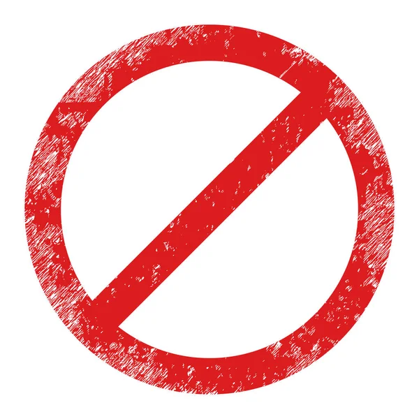 Prohibir Grunge Icono Ilustración — Foto de Stock