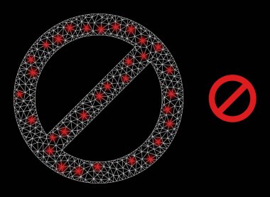 Polygonal Network Mesh Forbidden with Light Spots