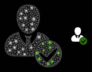 Parlak Benekli Çokgen Gövde Ağı Geçerli Kullanıcı