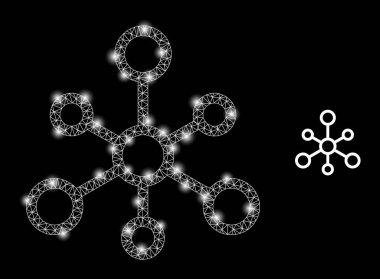 Çokgen Kablo Çerçeve Ağ Sistemi Işık Noktalarıyla Bağlanıyor