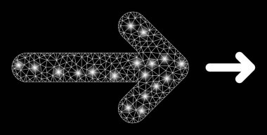 Çokgen Gövde Ağı Işık Noktaları ile Sağa Taşı