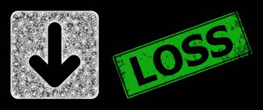 Parlak Flash düğümleriyle çizilmiş Kayıp İzi ve Net Aşağı İmleç Ağı