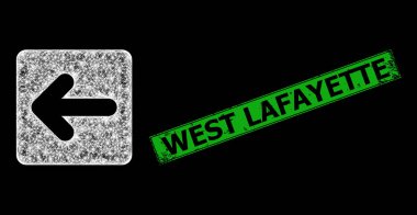 Kalıplı Batı Lafayette Rozeti ve Yumurtadan Çıkan Sol İmleç Parlak Lekeli Ağ