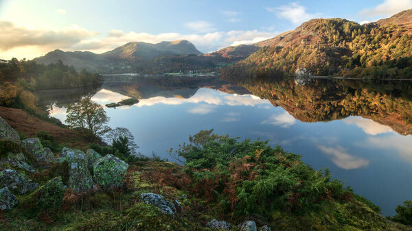 Picturesque View Wild Nature Scene Stock Photo