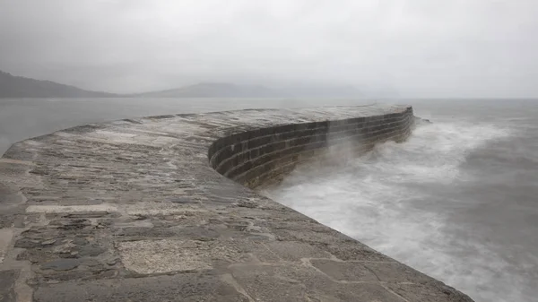 Поток Воды Облачный День Стоковое Изображение