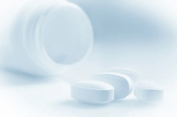 Closeup of medicine tablets Stock Photo