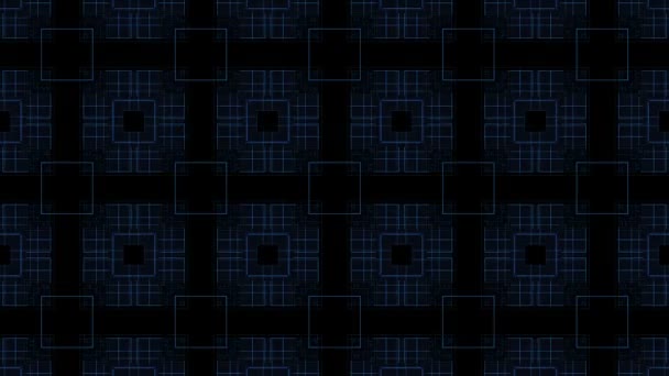 Kwadraty na ciemnym tle — Wideo stockowe