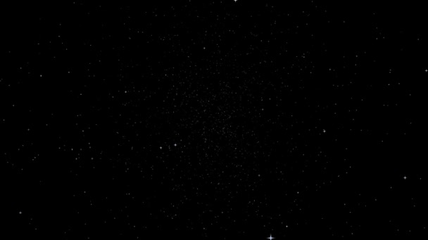 Stars on a  night sky — Stock Video