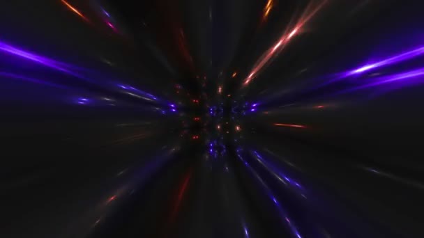 Movement and flickering colored laser lights — Stock Video