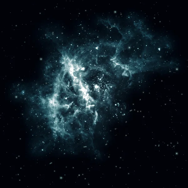 Blå galaxy — Stockfoto