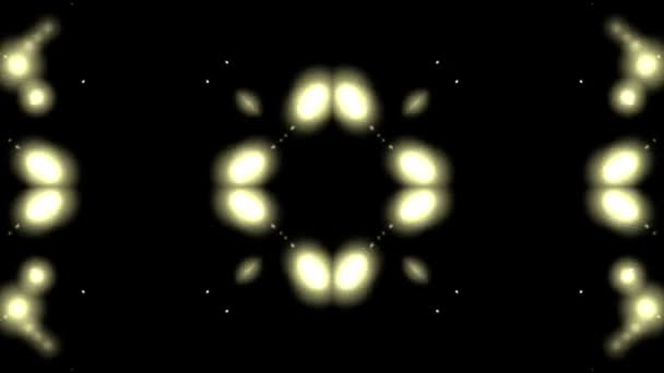 Lysande gula element — Stockvideo