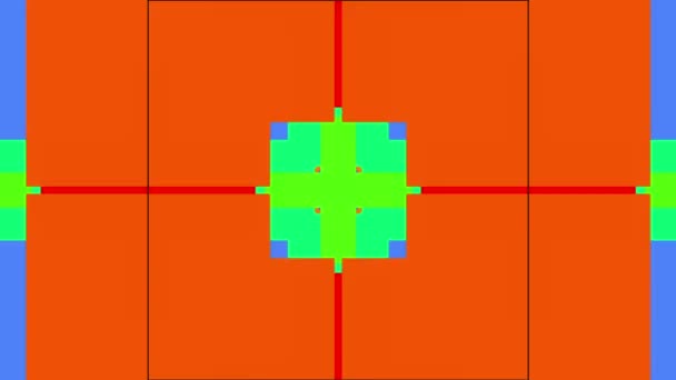 Formas geométricas multicoloridas brilhantes — Vídeo de Stock