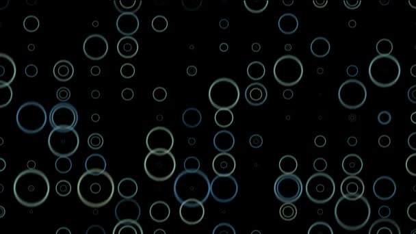 Anneaux kaléidoscope sur noir 