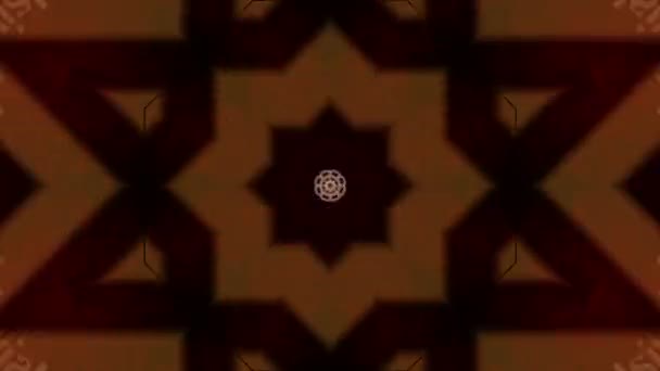 Gestreiftes Kaleidoskop auf Schwarz — Stockvideo