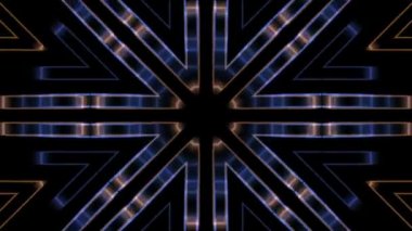 Simetrik parlak çizgiler