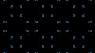 Mavi dijital numaraları