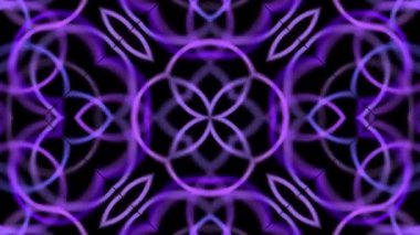 Soyut hareketli mor halkalar